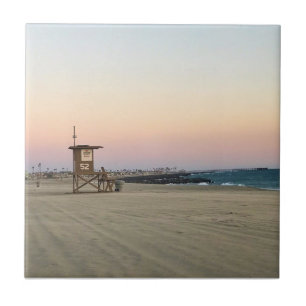 Newport Beach at Sunset, Californië Tegeltje