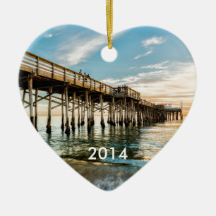 Newport Beach Balboa Pier Keramisch Ornament