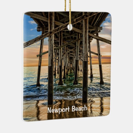 Newport Beach Balboa Pier Keramisch Ornament (Rechts)