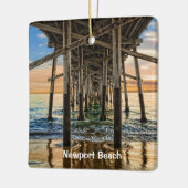 Newport Beach Balboa Pier Keramisch Ornament (Links)