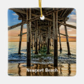 Newport Beach Balboa Pier Keramisch Ornament (Voorkant)