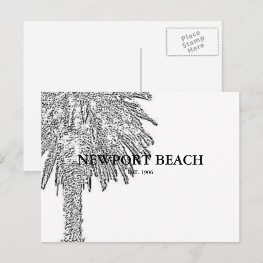 NEWPORT BEACH BRIEFKAART (Voorkant / Achterkant)