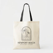 Newport Beach Bruiloft Weekend Bestemming Tote Bag (Voorkant)