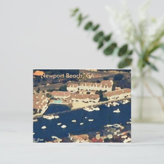 Newport Beach, CA Briefkaart (Staand voorkant)