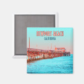 Newport Beach California Balboa Pier  Magneet (Voorkant / Achterkant)