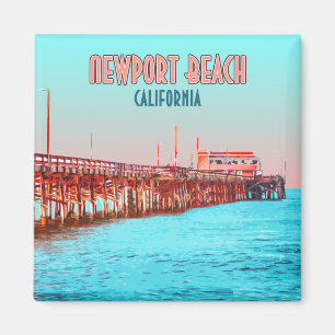Newport Beach California Balboa Pier  Magneet
