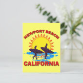 NEWPORT BEACH CALIFORNIA BRIEFKAART (Staand voorkant)