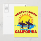 NEWPORT BEACH CALIFORNIA BRIEFKAART (Voorkant / Achterkant)