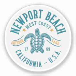 Newport Beach California Coastal Paradise Sticker