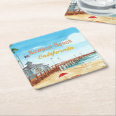 Newport Beach California Coaster Kartonnen Onderzetters (Schuin)