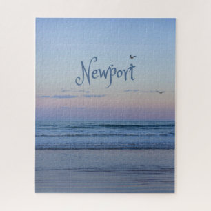 Newport Beach California Ocean Sunrise Blue Legpuzzel