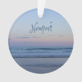 Newport Beach California Ocean Sunrise Blue Ornament (voorkant)