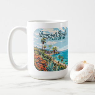 Newport Beach California Oranje County Vintage Koffiemok