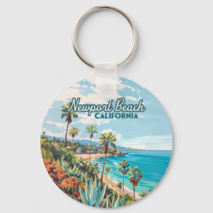 Newport Beach California Oranje County Vintage Sleutelhanger