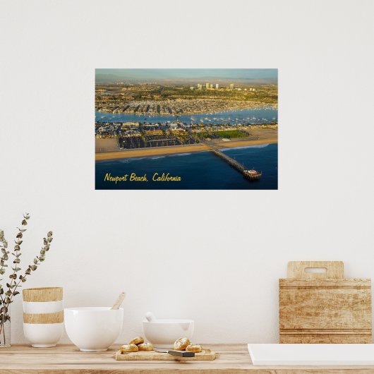 Newport Beach California Poster (Keuken)