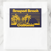 Newport Beach California Rechthoekige Sticker (Tas)