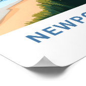 Newport Beach California Reisposter Poster (Hoek)