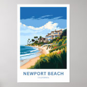 Newport Beach California Reisposter Poster (Voorkant)