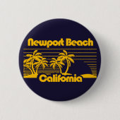 Newport Beach California Ronde Button 5,7 Cm (Voorkant)