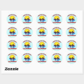 NEWPORT BEACH CALIFORNIA RONDE STICKER (Vel)