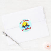 NEWPORT BEACH CALIFORNIA RONDE STICKER (Envelop)