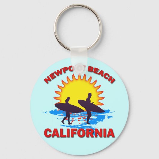 NEWPORT BEACH CALIFORNIA SLEUTELHANGER (Voorkant)