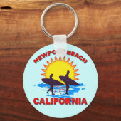 NEWPORT BEACH CALIFORNIA SLEUTELHANGER (Voorkant)