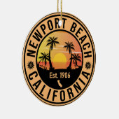 Newport Beach California  Souvenirs Keramisch Ornament (Rechts)