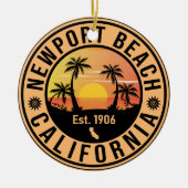 Newport Beach California  Souvenirs Keramisch Ornament (Voorkant)