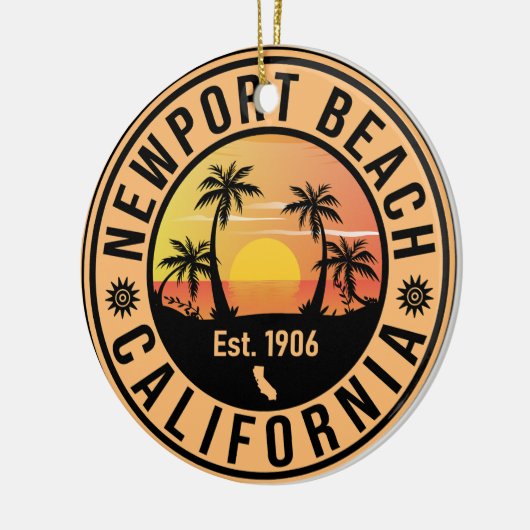 Newport Beach California  Souvenirs Keramisch Ornament (Links)