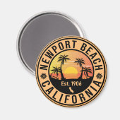 Newport Beach California  Souvenirs Magneet (Voorkant / Achterkant)