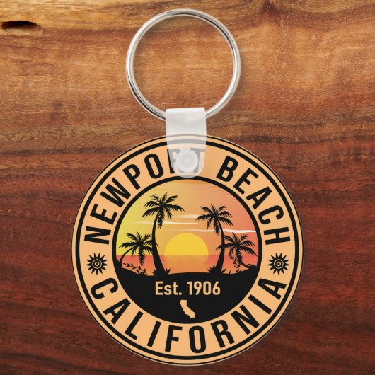 Newport Beach California  Souvenirs Sleutelhanger (Voorkant)