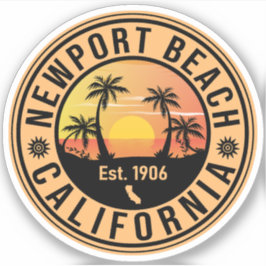 Newport Beach California  Souvenirs Sticker