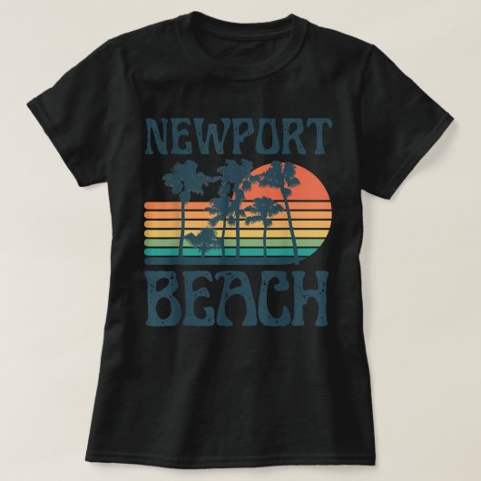 Newport Beach California Summer Vacation  T-shirt (Design voorkant)
