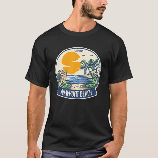 Newport Beach California T-shirt (Voorkant)
