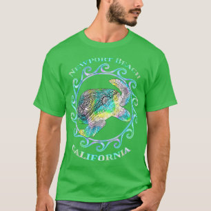 Newport Beach California Vacation Colorful Tribal T-shirt