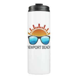 Newport Beach California Zonnebrillen Thermosbeker
