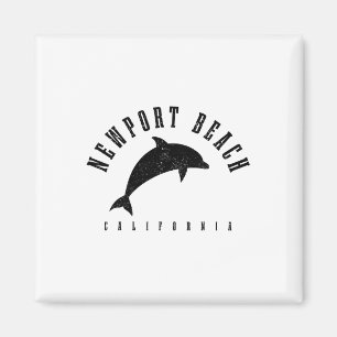Newport Beach Californië Ca Vintage Dolfijn Vakant Magneet
