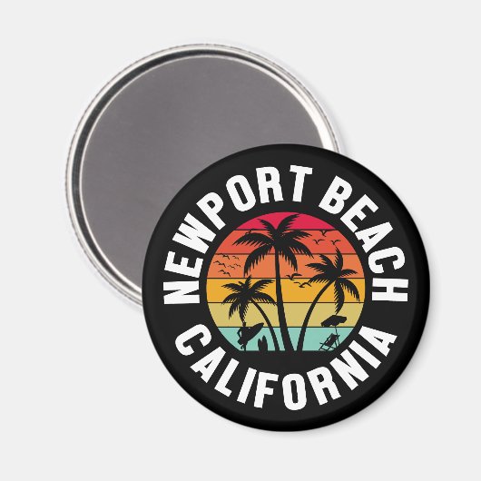 Newport Beach, Californië Magneet (Voorkant / Achterkant)