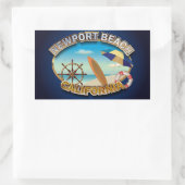 Newport Beach, Californië Rechthoekige Sticker (Tas)