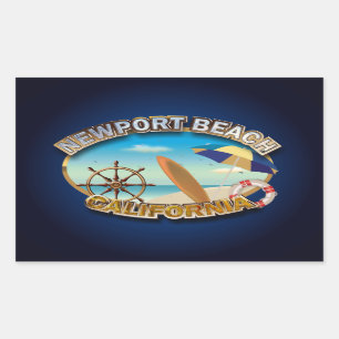 Newport Beach, Californië Rechthoekige Sticker