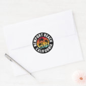 Newport Beach, Californië Ronde Sticker (Envelop)