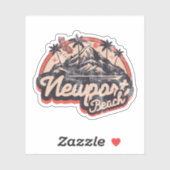 Newport Beach, Californië Sticker (Vel)