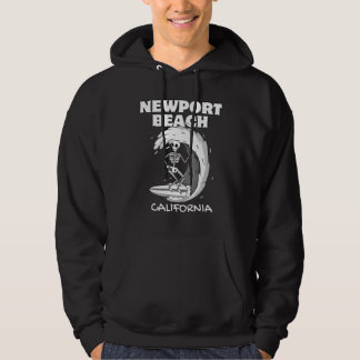 NEWPORT BEACH CALIFORNIË Surven Vintage Retro Surf Hoodie