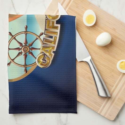 Newport Beach, Californië Theedoek (Quarter Fold)