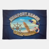 Newport Beach, Californië Theedoek (Horizontaal)