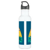 Newport Beach Californië Waterfles (Achterkant)