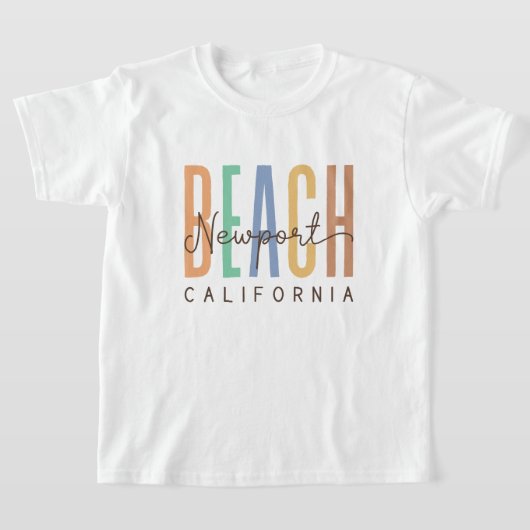 Newport Beach, Californië (zand) T-shirt (Laagn)