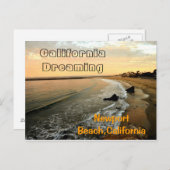 Newport Beach, Corona del Mar Briefkaart (Voorkant / Achterkant)