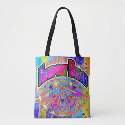 Newport Beach Cosmic Unity Canvas tas (Voorkant)